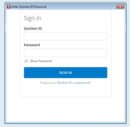 quicken for mac 2015 asking for login
